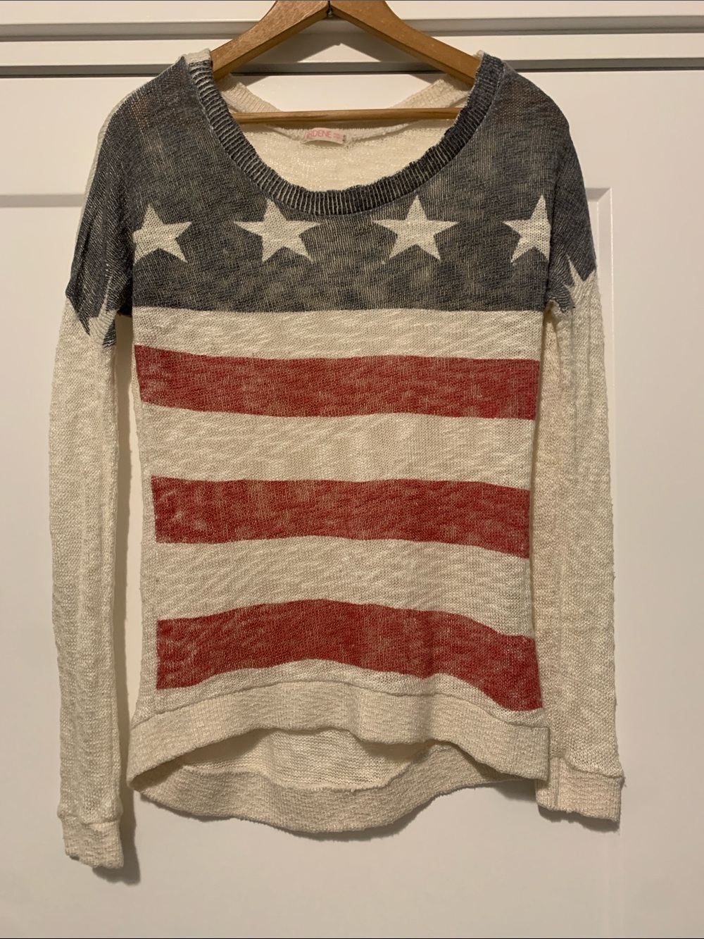 Ardene American Flag Knit Sweater Size M